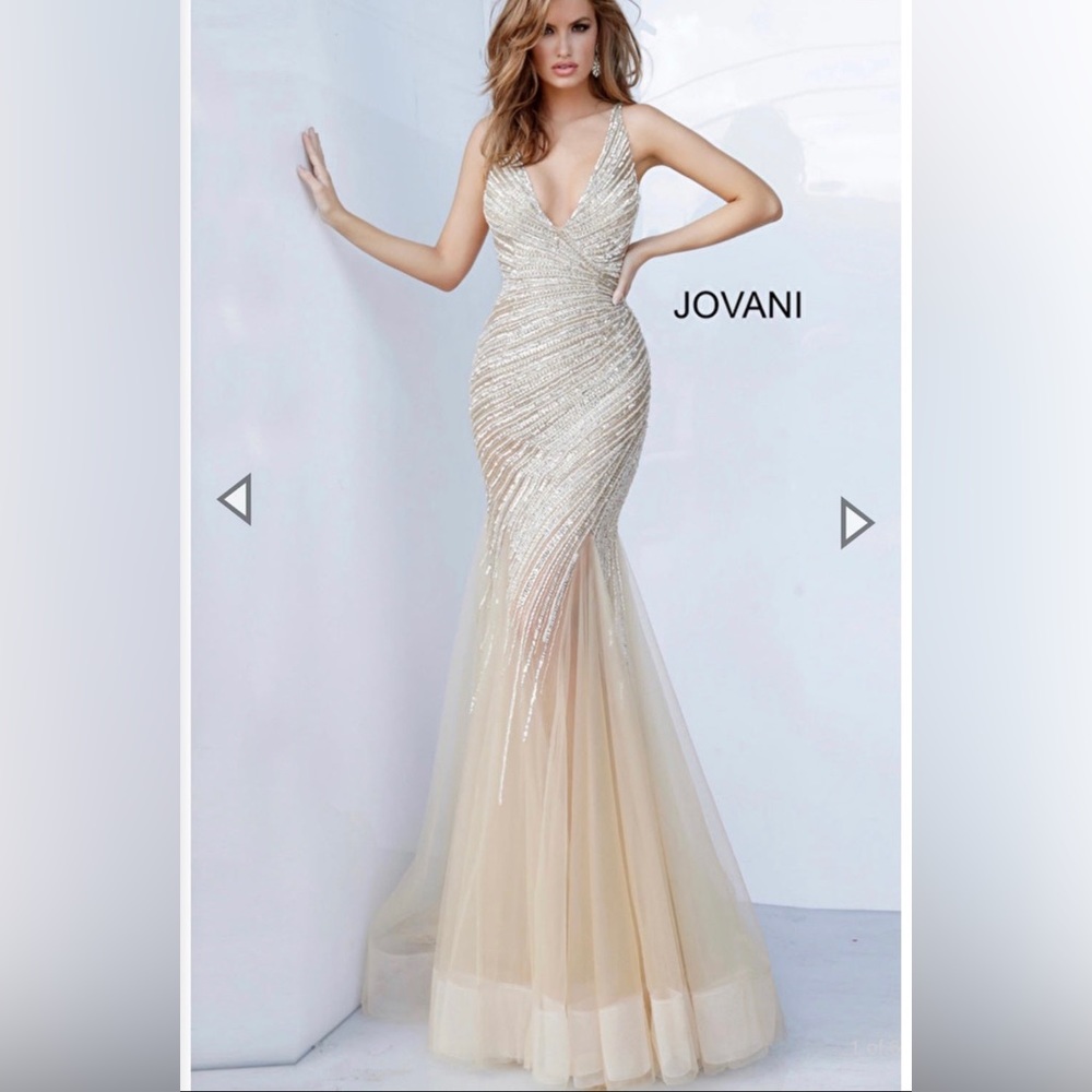 Jovani 4741 Beaded Mermaid Prom dress 00